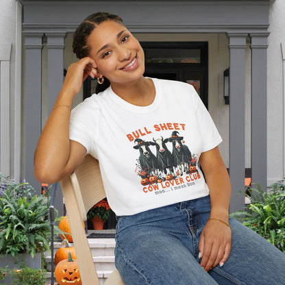 Bull Sheet Cow Lover Club Adult T-shirt
