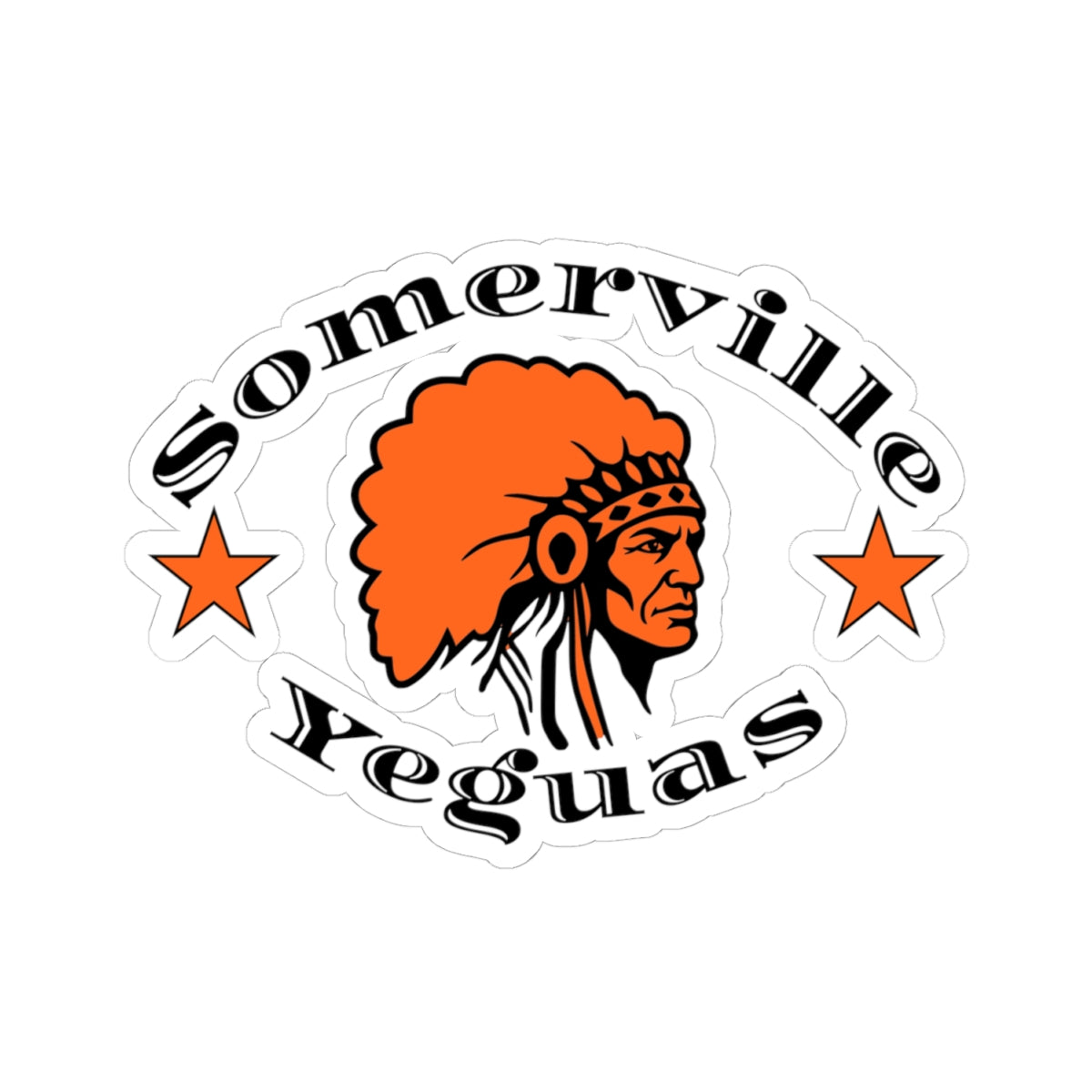 Somerville Yeguas Classic, Black Kiss-Cut Decal