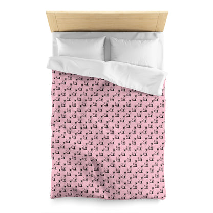 Siamese Charm – Pink Whisper Microfiber Duvet Cover