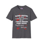 Blood Spatter is Red Luminol is Blue... Adult T-shirt