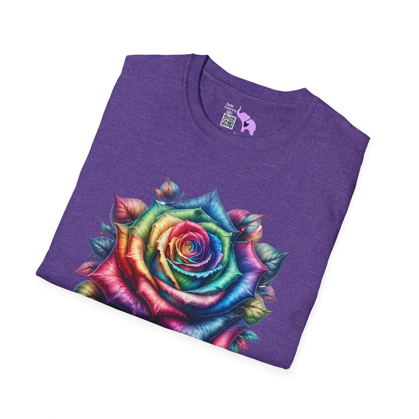 Colorful Rose Adult T-shirt
