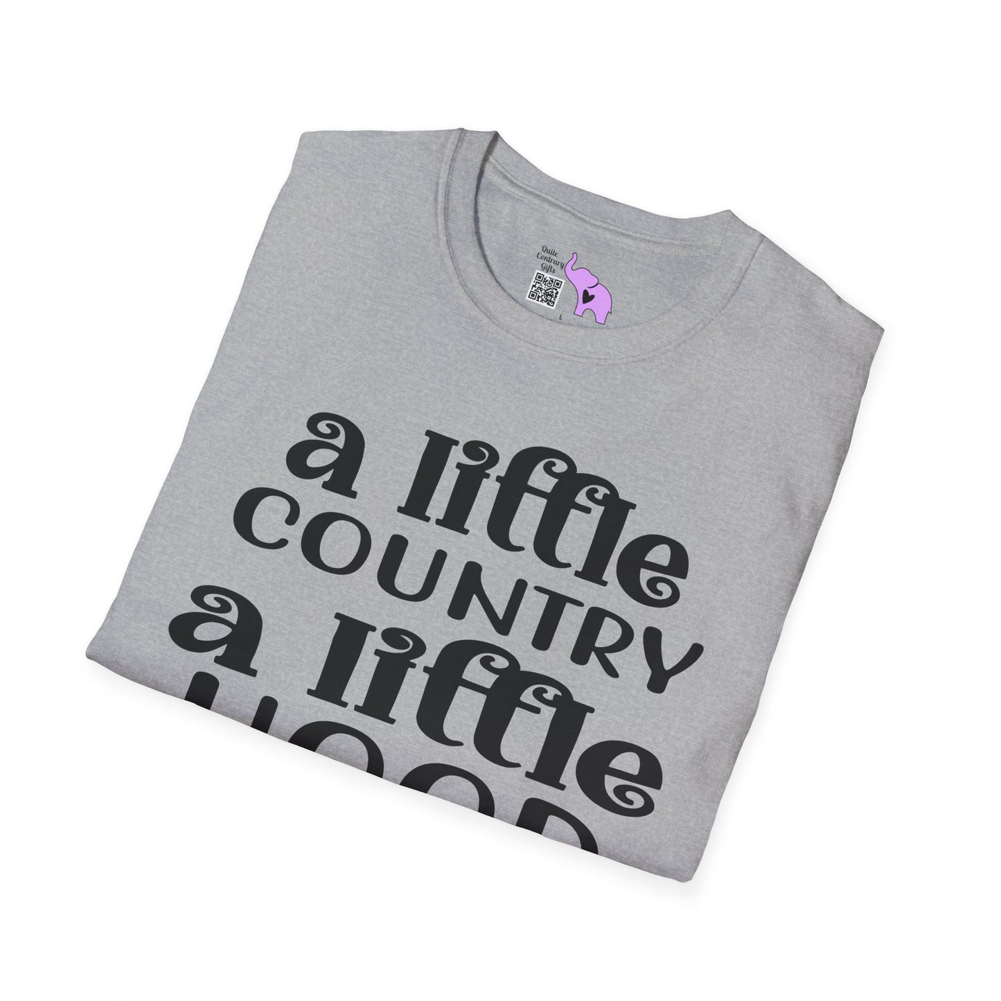 A Little Country A Little Hood Adult T-shirt
