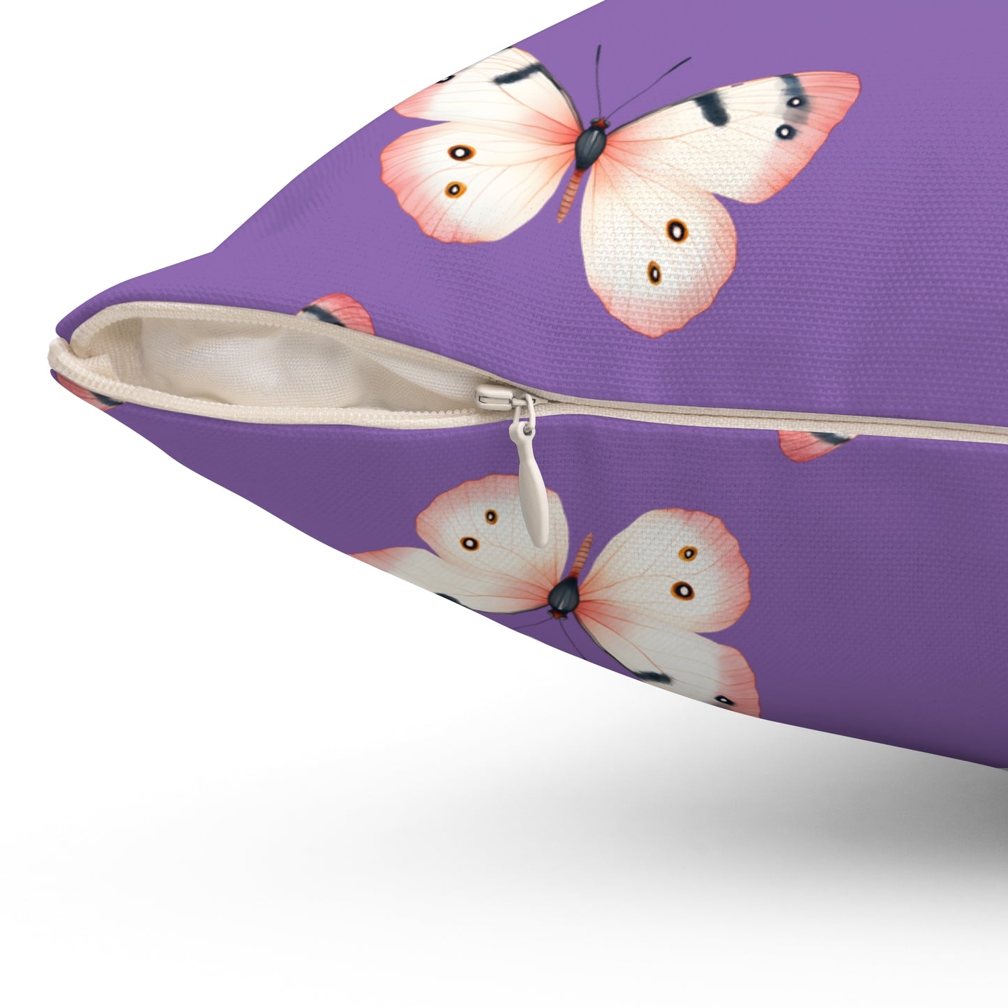 Lavender Flutter Throw Pillow