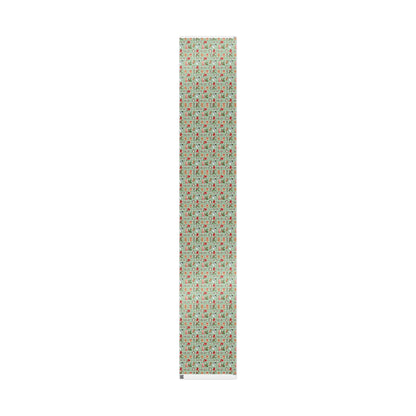 Green Checkered Christmas Custom Wrapping Paper (Karen)