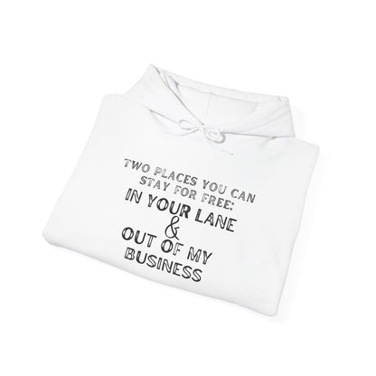 Two Places You Can Stay for Free Heavy Heavy Blend™ Hooded Sweatshirt