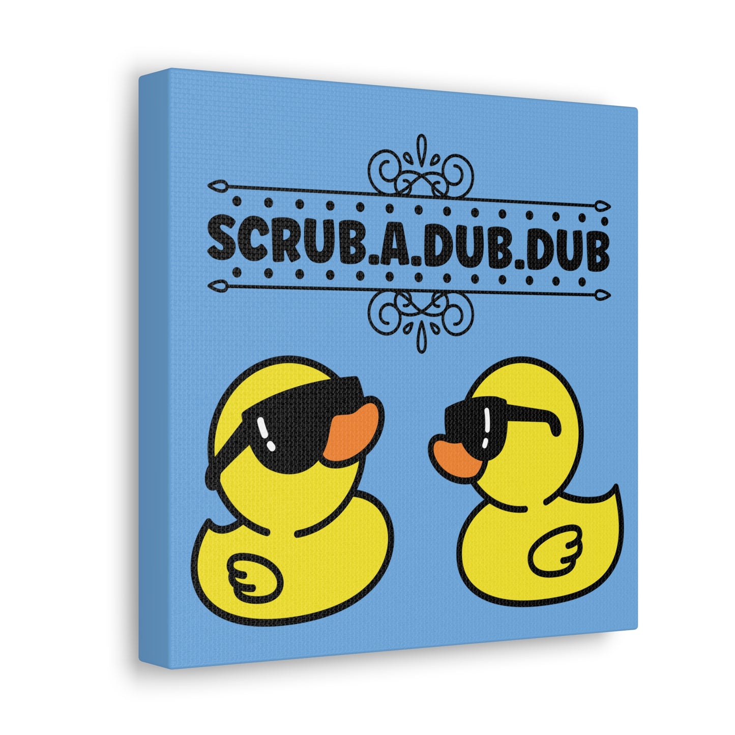 Scrub A Dub Dub Canvas Square Wraps w/o Frame