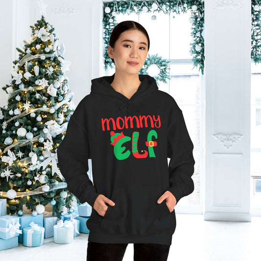 Mommy Elf Adult Heavy Blend™ Hooded Sweatshirt