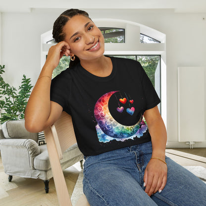 Moon in Love Adult T-shirt