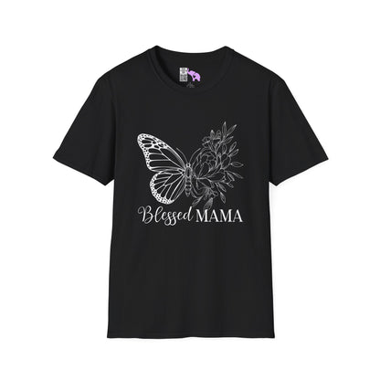 Blessed Mama (Butterfly) Adult T-shirt