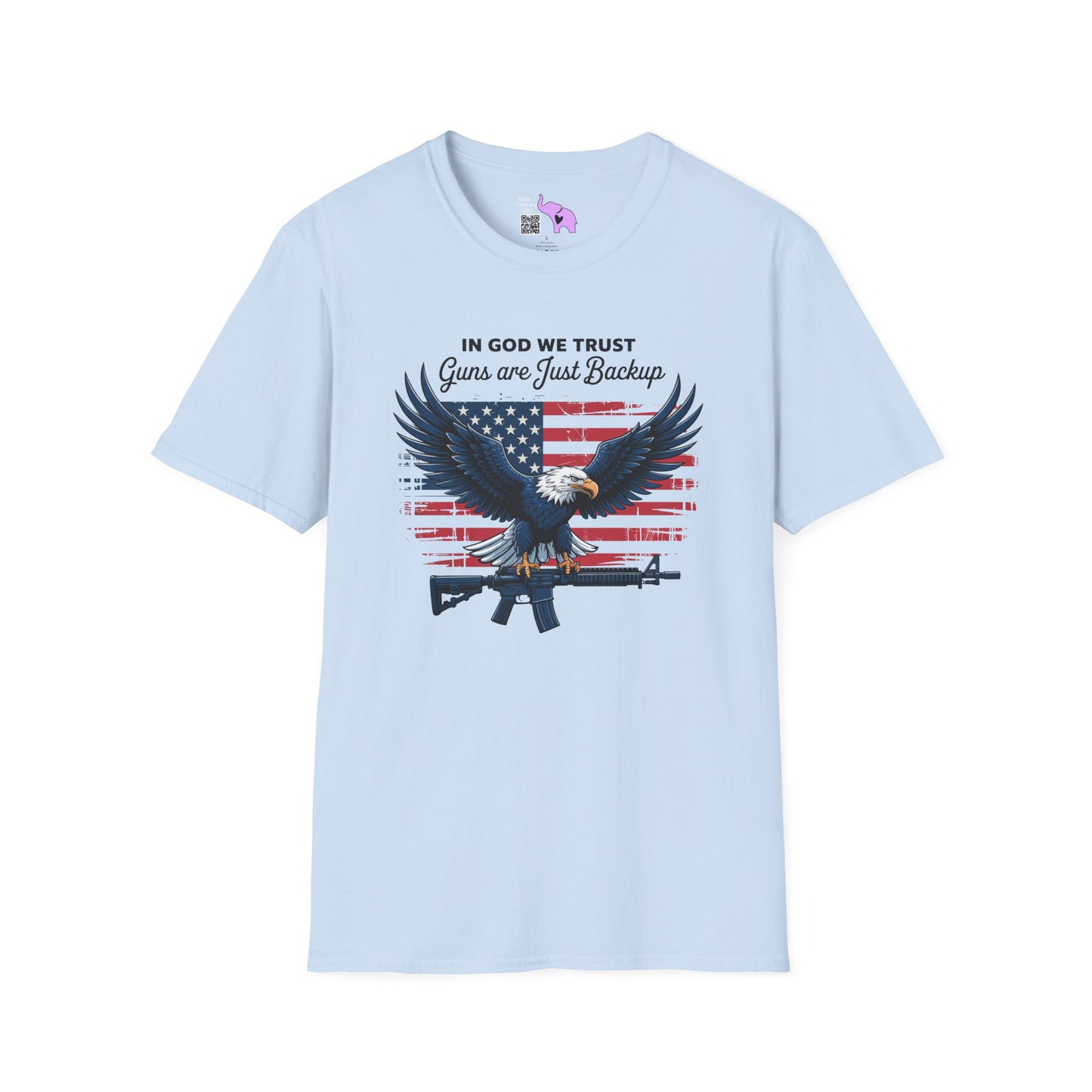 In God We Trust Guns Are Just Backup Adult T-shirt