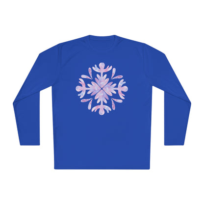 Large Snowflake 3 Adult Long Sleeve Tee