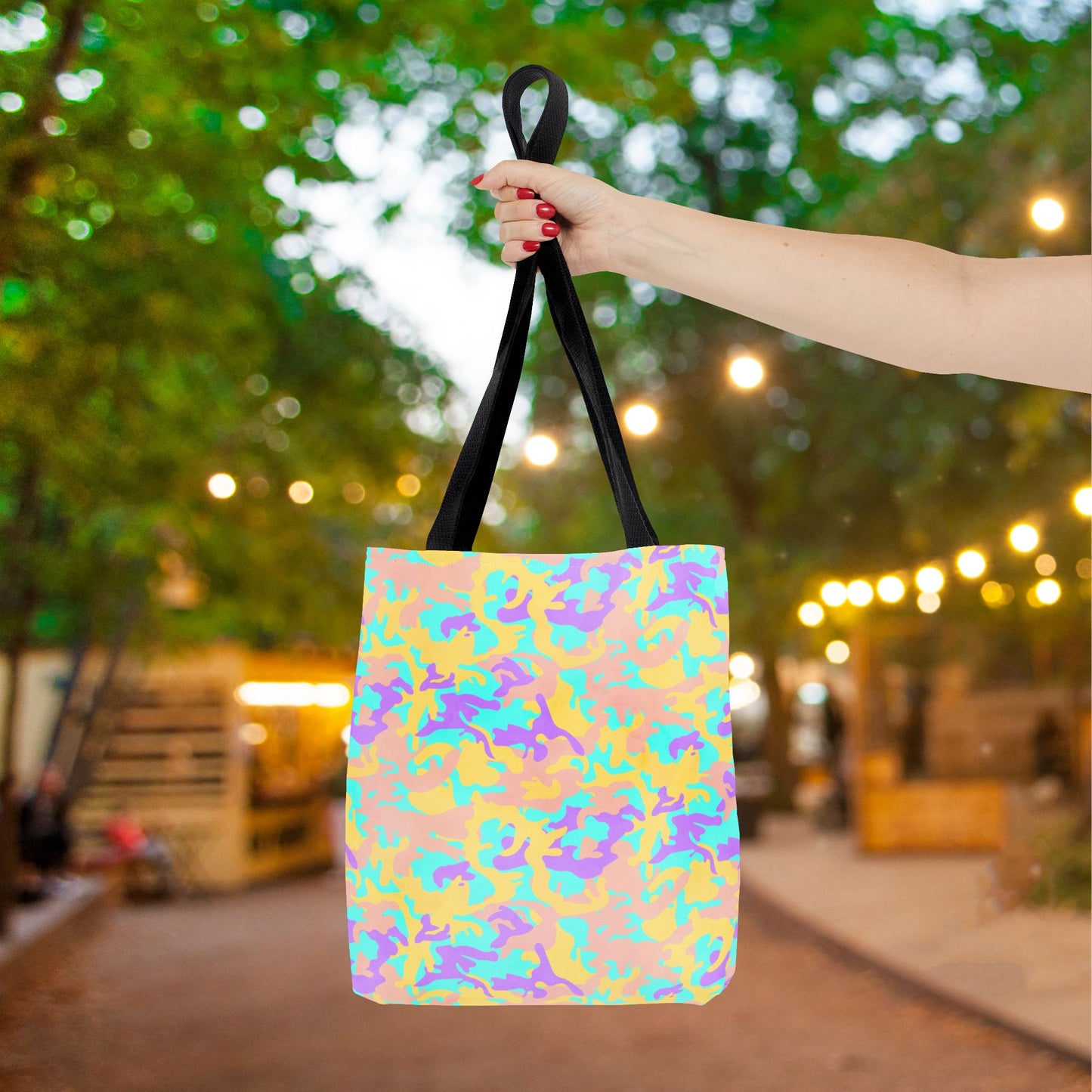 Dreamsicle Camo Canvas Tote Bag