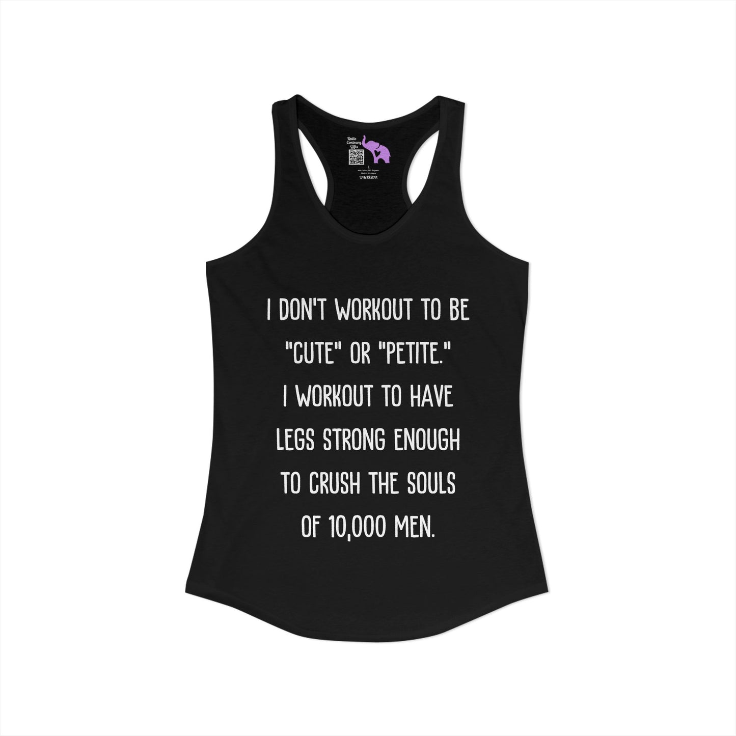 I Don't Workout To... Women's Ideal Racerback Tank