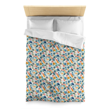 Watercolor Pebble Terrazzo Duvet Bedding Set