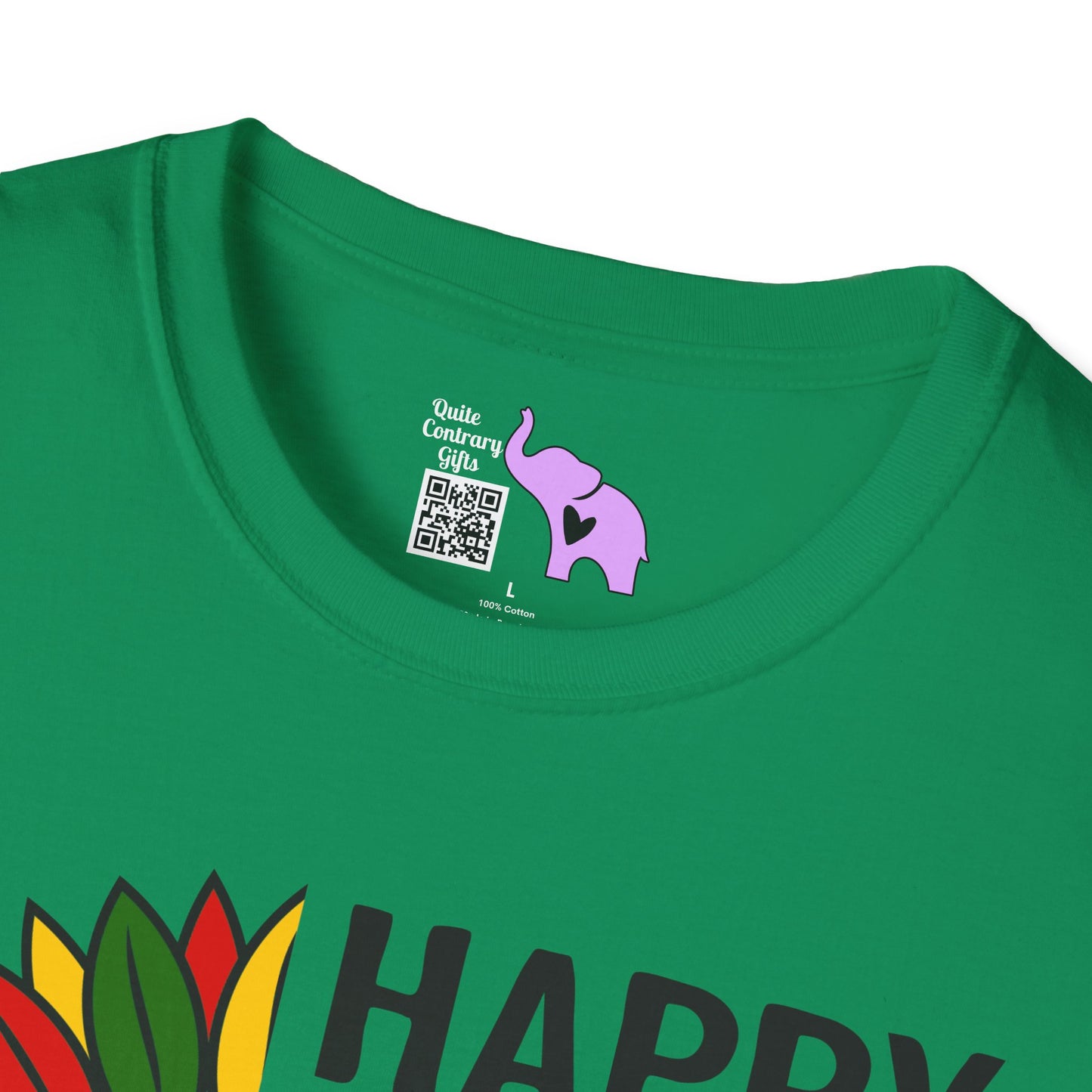 Happy Kwanzaa Sunflower Adult T-shirt