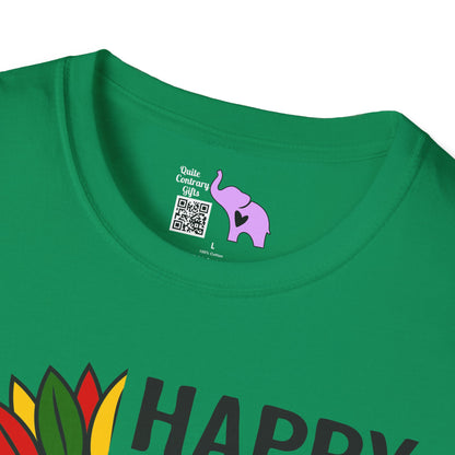 Happy Kwanzaa Sunflower Adult T-shirt