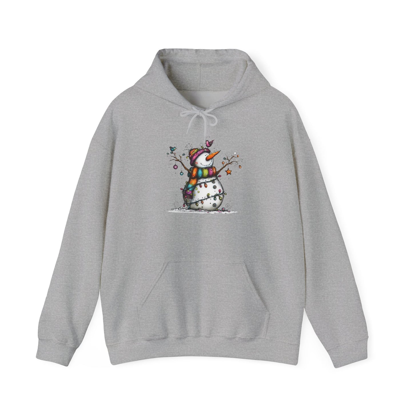 The Snowman Who Loved Butterflies Adult Heavy Blend™ Hoodie