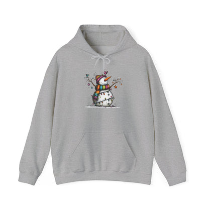 The Snowman Who Loved Butterflies Adult Heavy Blend™ Hoodie