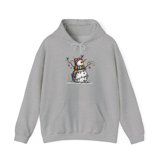 The Snowman Who Loved Butterflies Adult Heavy Blend™ Hooded Sweatshirt