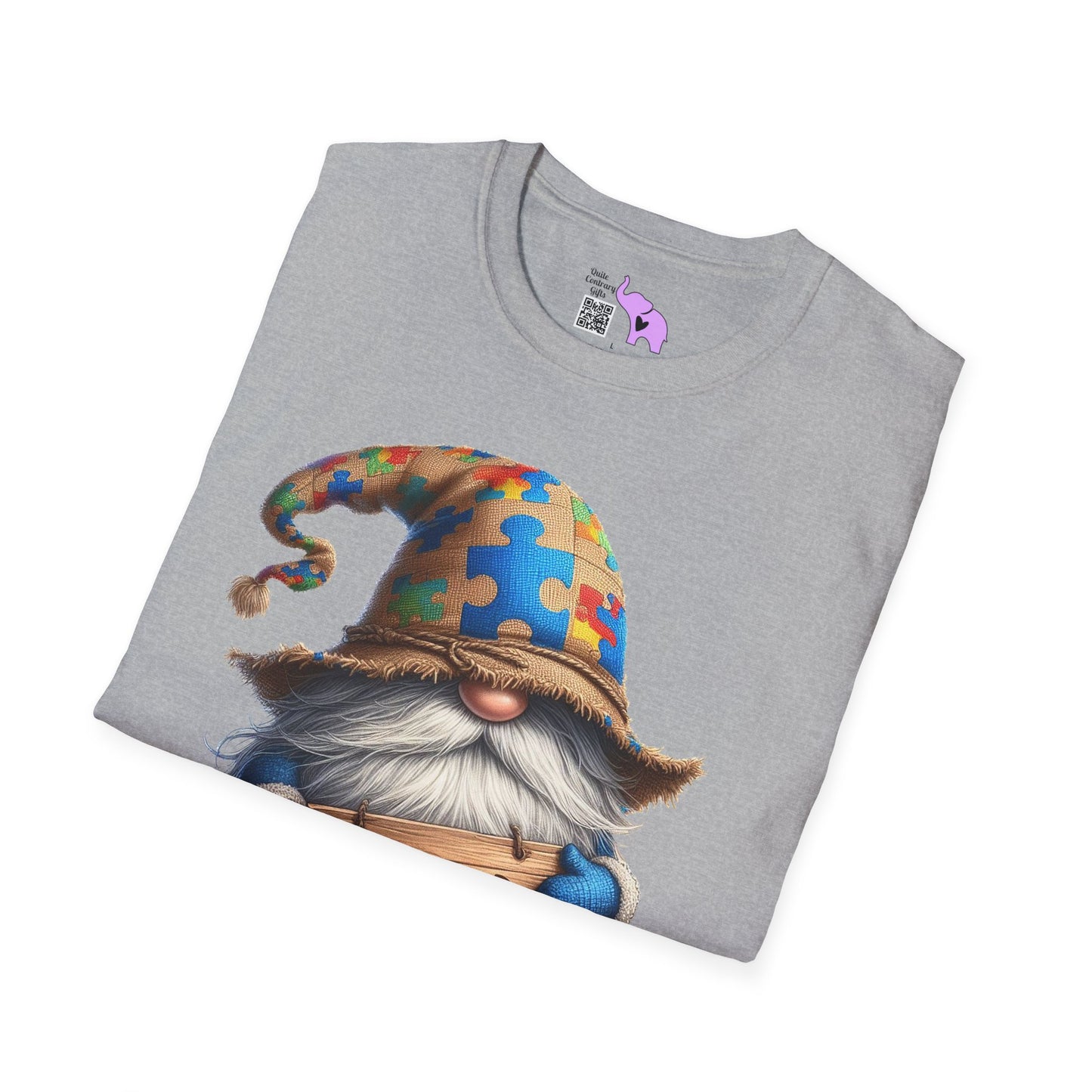 Be Kind Autism Awarness Gnome Adult T-shirt