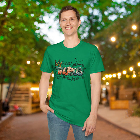 Taurus Street Art Adult T-shirt