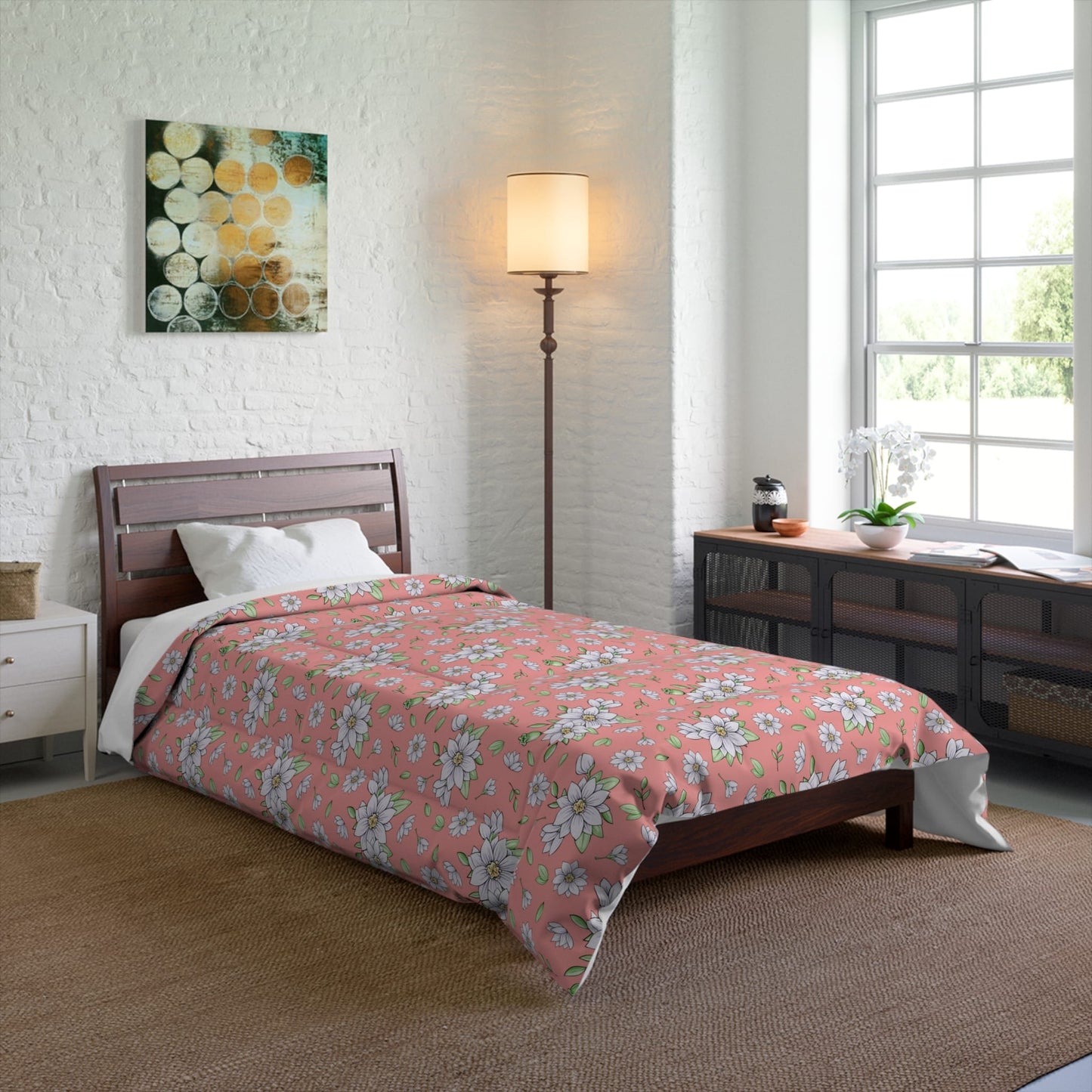 Jasmine Blush Garden Comforter