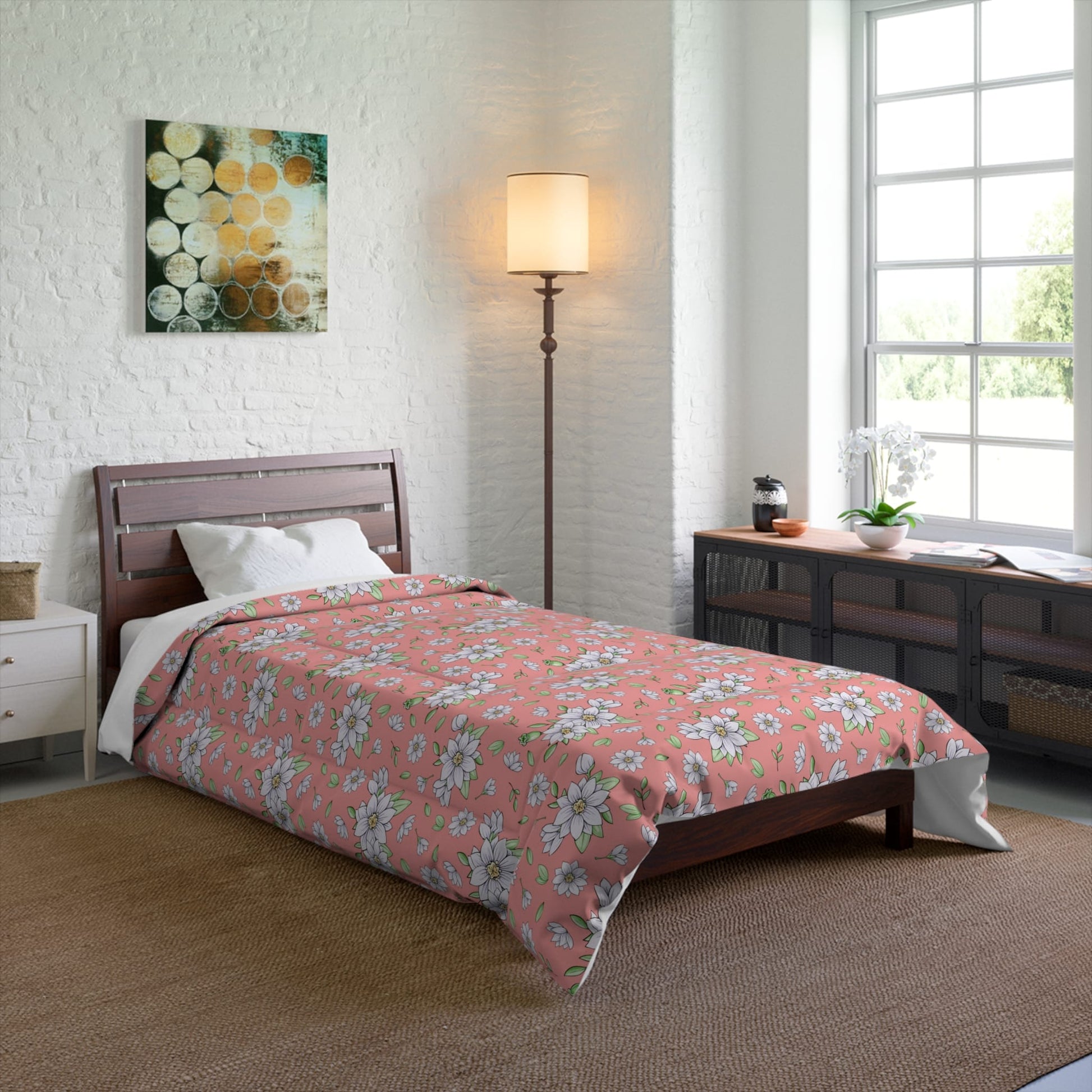 Jasmine Blush Garden Comforter