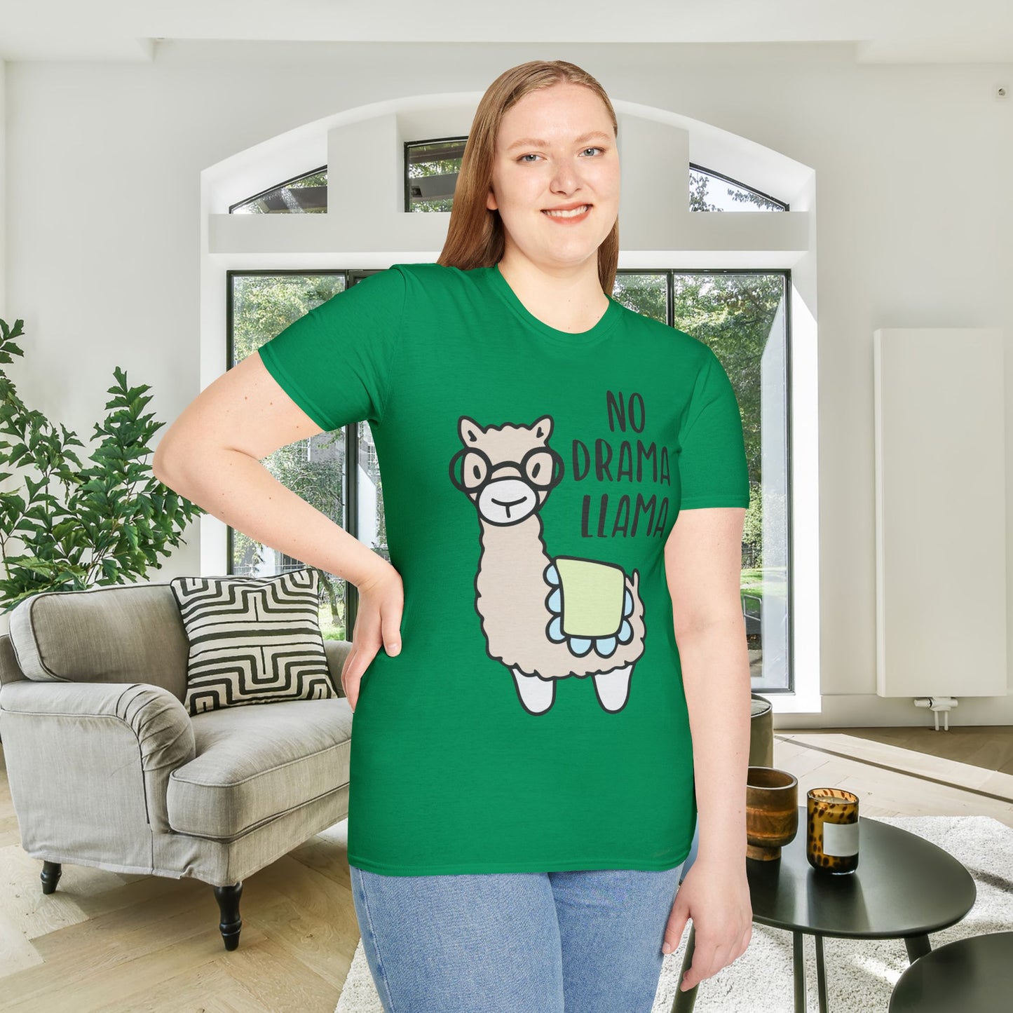 No Drama Llama Adult T-shirt