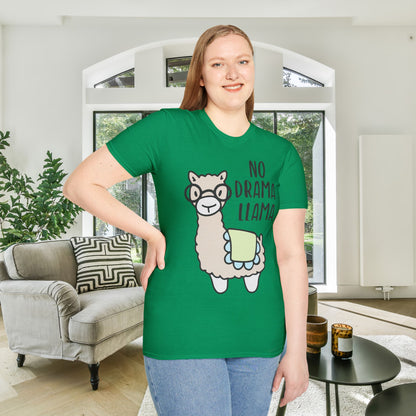 No Drama Llama Adult T-shirt