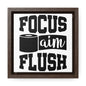 Focus, Aim, Flush Canvas Wraps, Square Frame