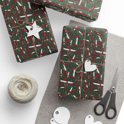 Holiday Brushstrokes Wrapping Paper