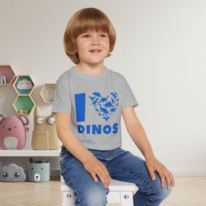 I Love Dinos (Dino Heart) Heavy Cotton™ Toddler T-shirt