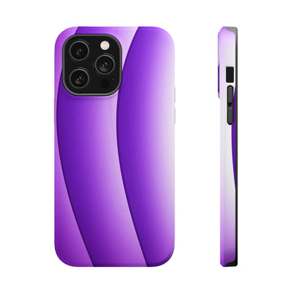 Purple Gradient Stripes MagSafe® Compatible Tough Case for iPhone