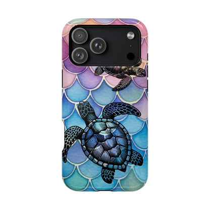 Sea Turtle Silhouette MagSafe® Compatible Tough Case for iPhone