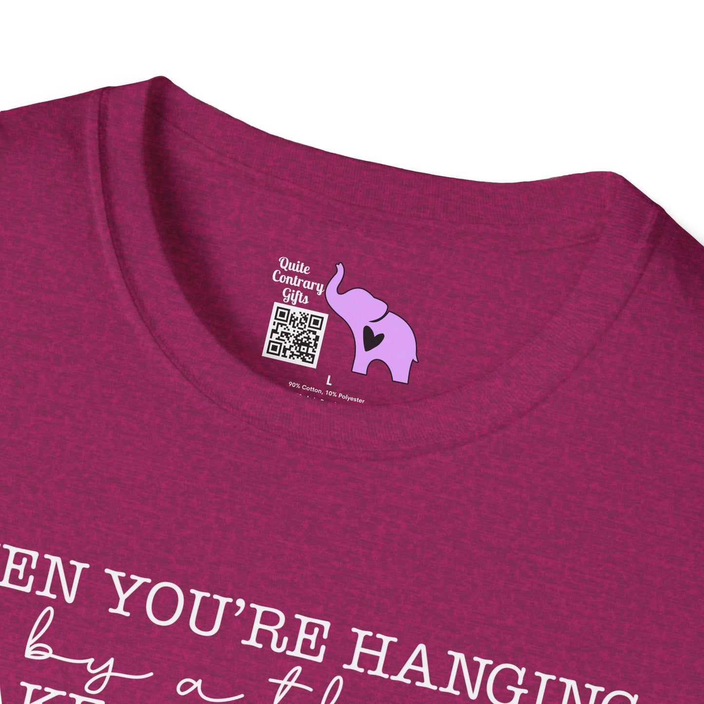 If You're Hanging On By A Thread, Make Sure It's The Hem Of His Garment (Simple) Adult T-shirt