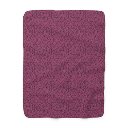 Geometric Shapes Sherpa Fleece Blanket