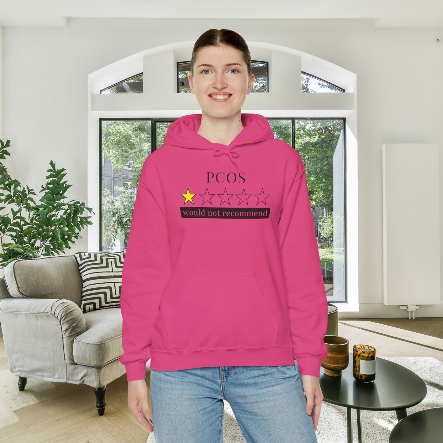 PCOS 1 Star Would Not Recommend Heavy Blend™ Hooded Sweatshirt