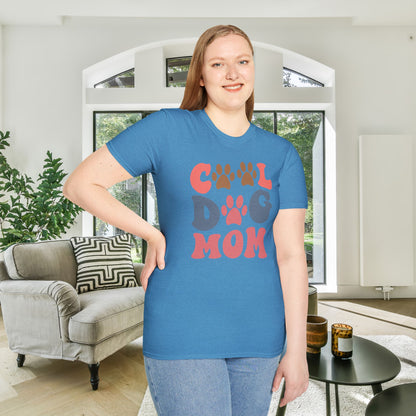 Cool Dog Mom Adult T-shirt