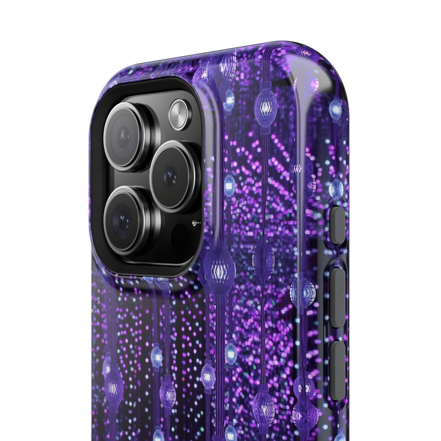 Purple Raindrops MagSafe® Compatible Tough Case for iPhone