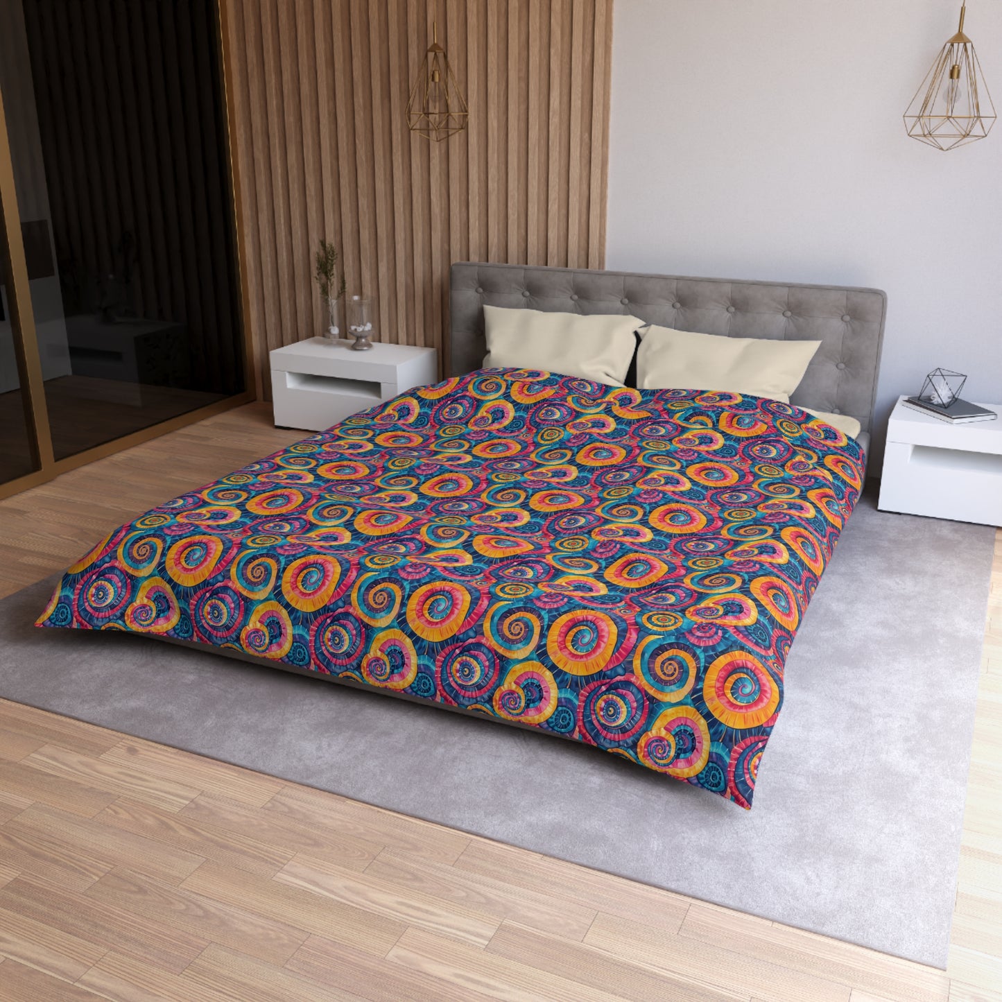 Rainbow Revolt Microfiber Duvet Cover