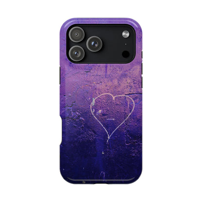 Purple Heart Wall MagSafe® Compatible Tough Case for iPhone