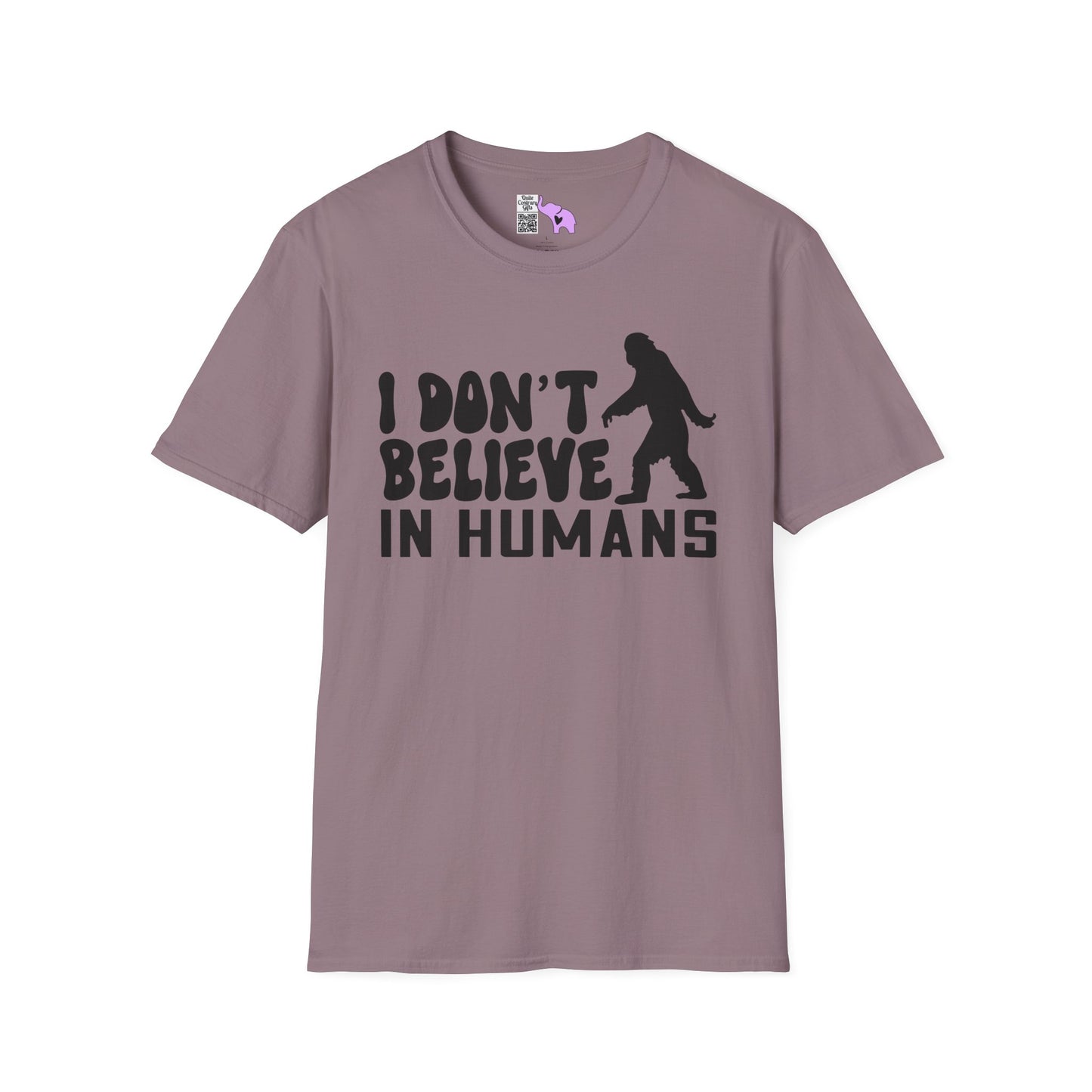 Bigfoot: I Don't Believe In Humans Adult T-shirt
