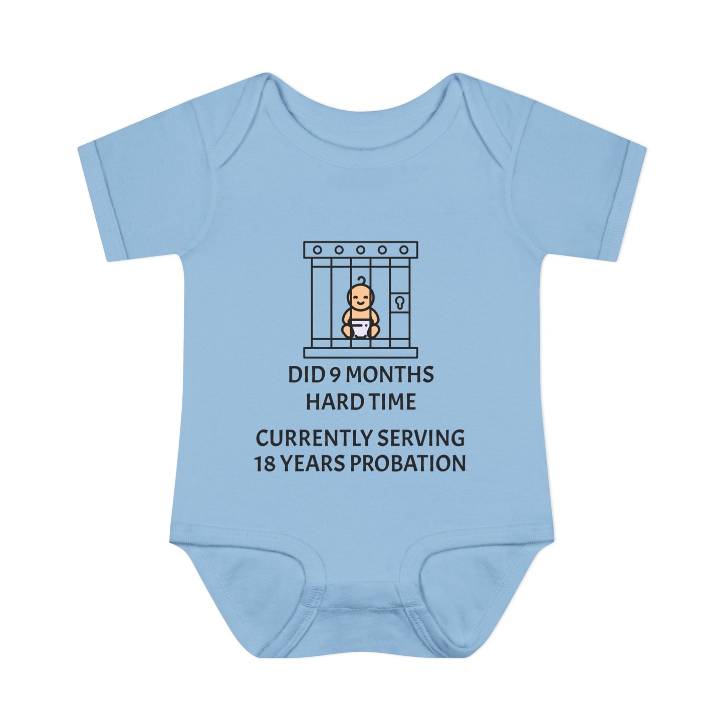 Did 9 Months Hard Time Currently Serving 18 Years Probation Infant Baby Rib Bodysuit