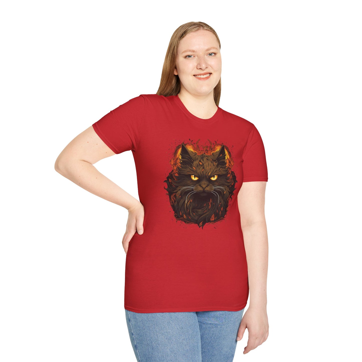 Creepy Black Cat T-shirt