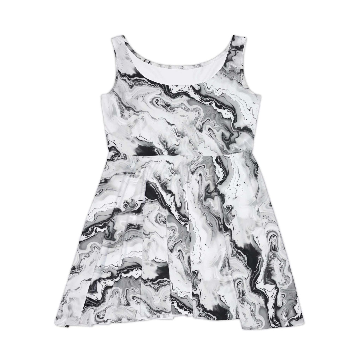 Frost Veil Marble Women's Skater Dress