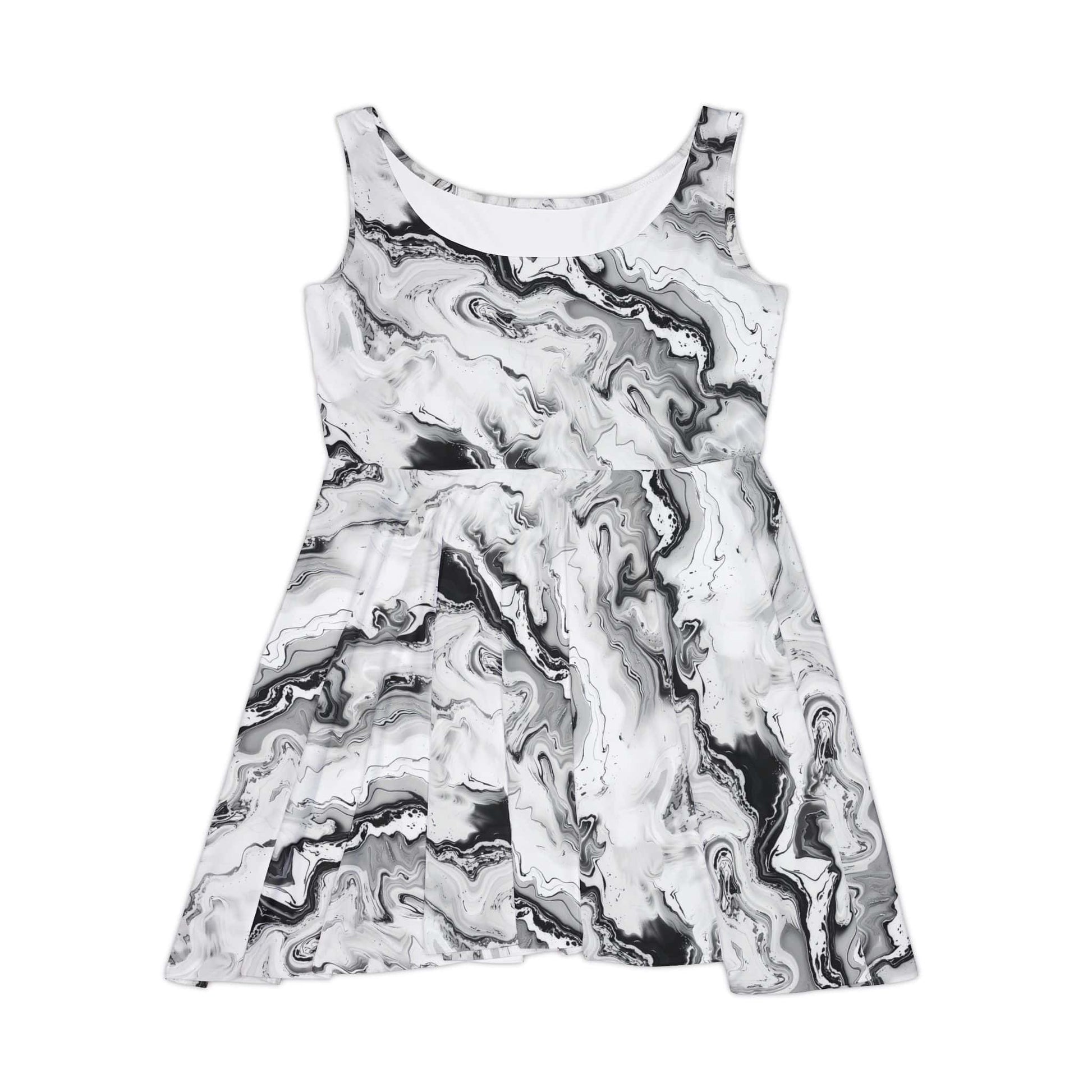 Frost Veil Marble Women's Skater Dress
