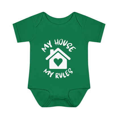 My House My Rules Infant Baby Rib Bodysuit