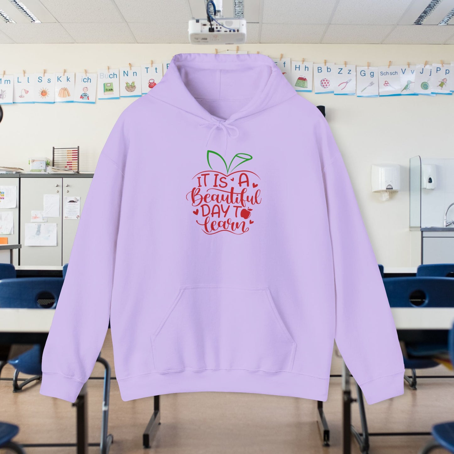 It's A Beautiful Day To Learn Heavy Blend™ Hooded Sweatshirt