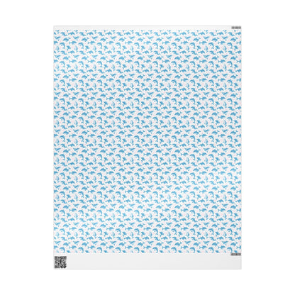 Little Dolphin Splash Wrapping Paper