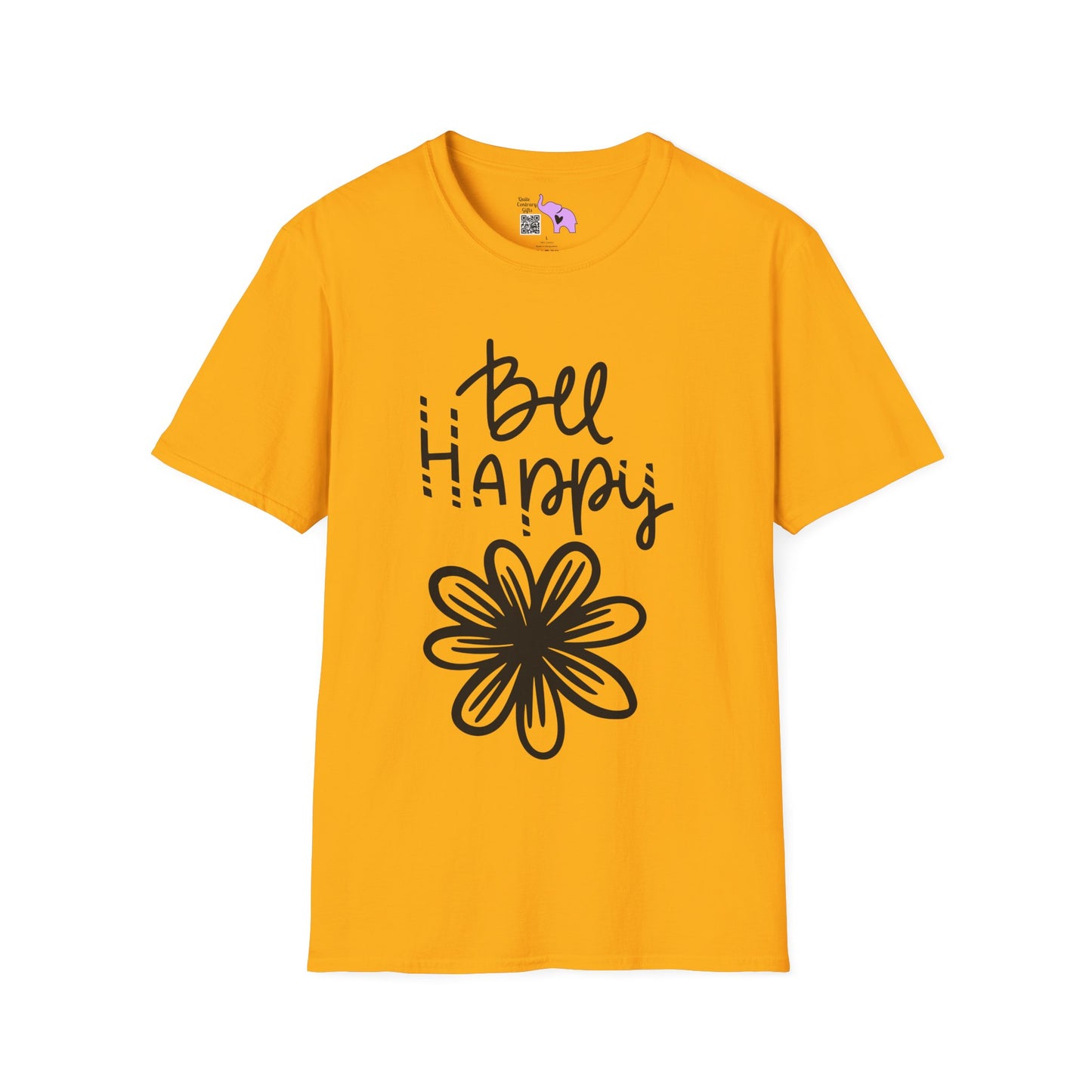 Bee Happy Adult T-shirt
